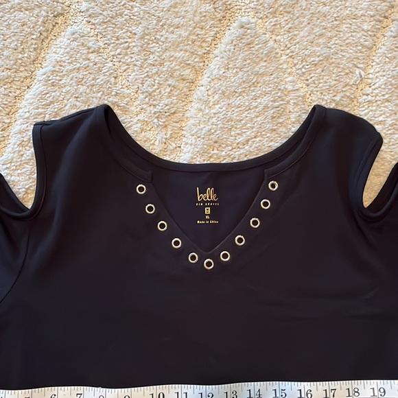 Black short sleeve dress. Size XL - Picture 3 of 9